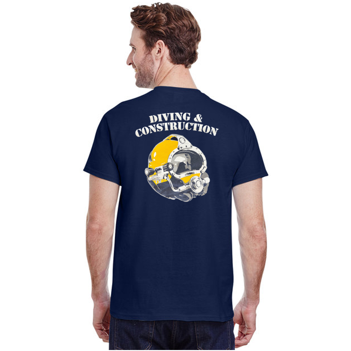 Adult UltraCotton Tee with Modern Commercial Diver