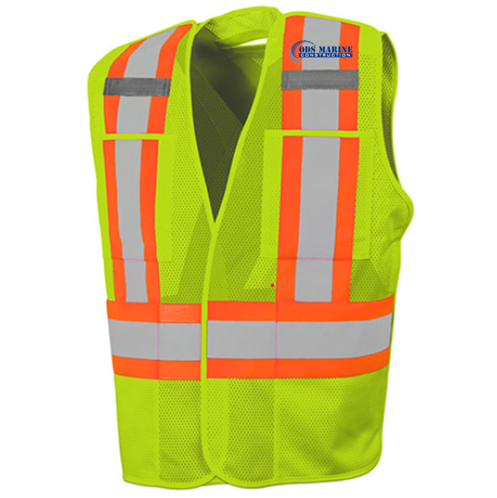 Hi Vis 5 Point Tearaway Mesh Traffic Vest