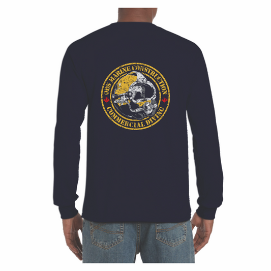 Adult Ring Spun Long Sleeve Tee with Kirby Helmet